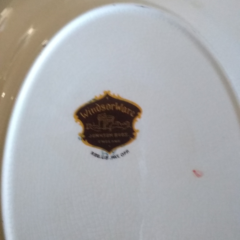 Windsor Ware Johnson bros oval vintage platter